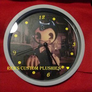 Custom Made Anime Manga Videogame Game Bendy Batim Ink Demon Wall Clock !